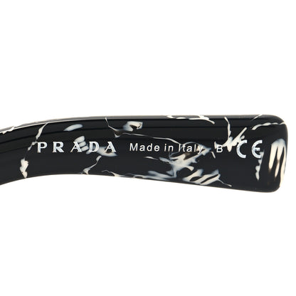 Prada Acetate Square Sunglasses SPR 15Y Black Dark Violet 5 of 7