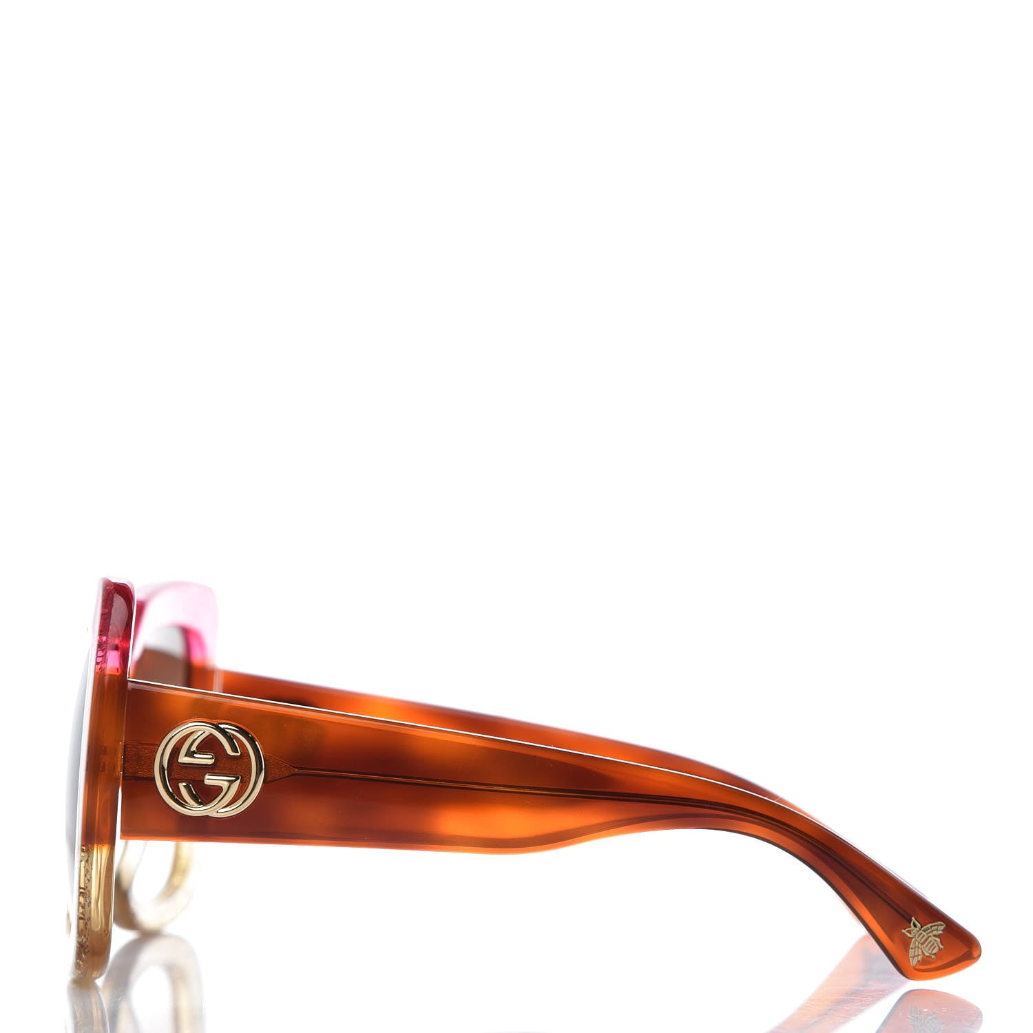 Gucci Square Frame GG0083S Sunglasses Glitter Pink Multi 4 of 6