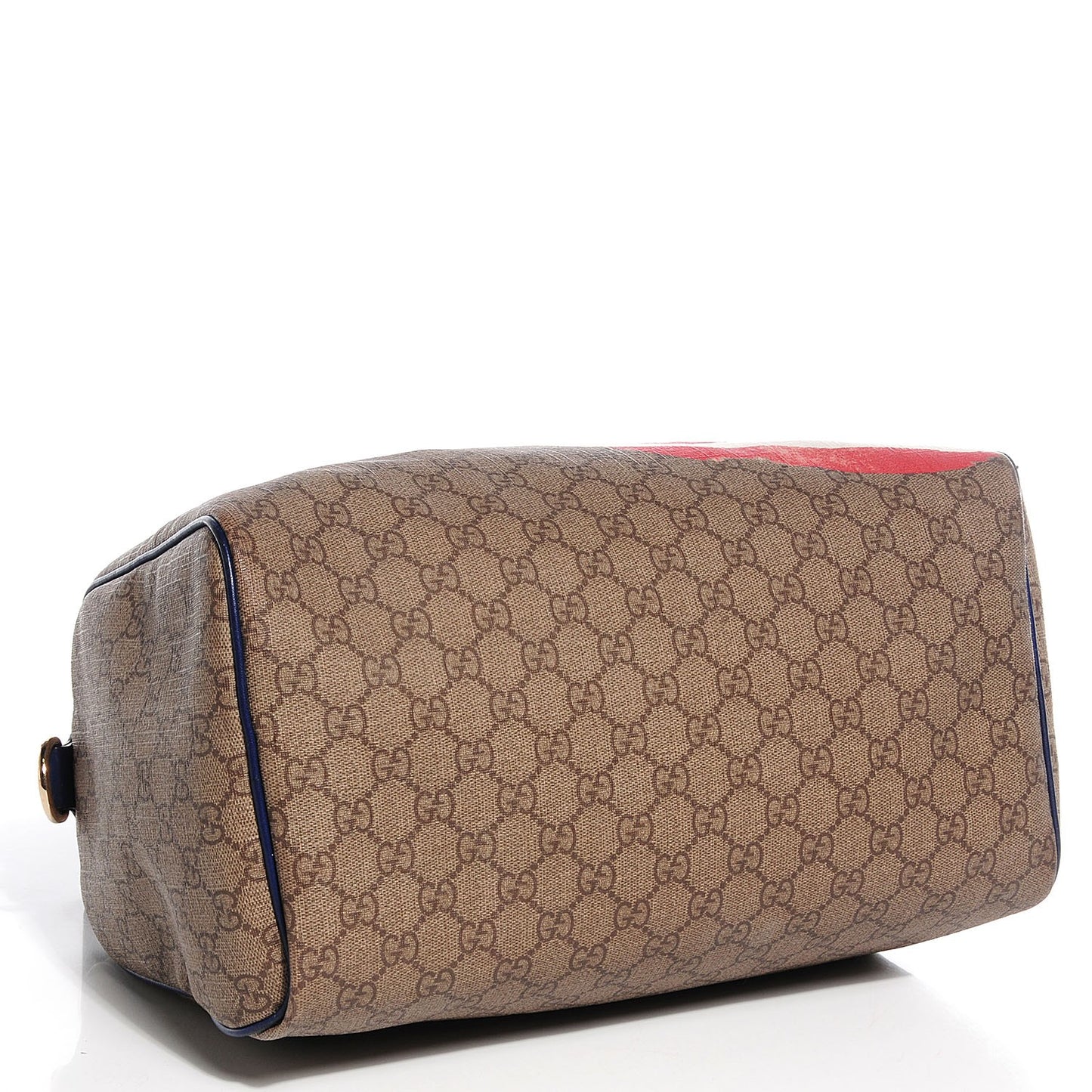 GG Plus Monogram Medium Boston USA Flag Unicef Duffle Blue