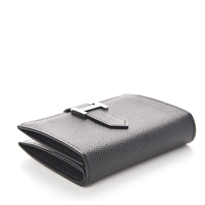 Hermes Epsom Mini Bearn Wallet Black 4 of 8