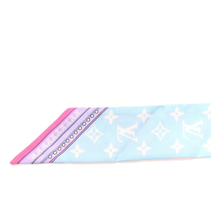 Louis Vuitton Silk Monogram Escale Perfect Match BB Bandeau Bleu Rose 3 of 3