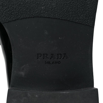 Prada Vernice Triangle 50mm Loafers 39 Black 6 of 9