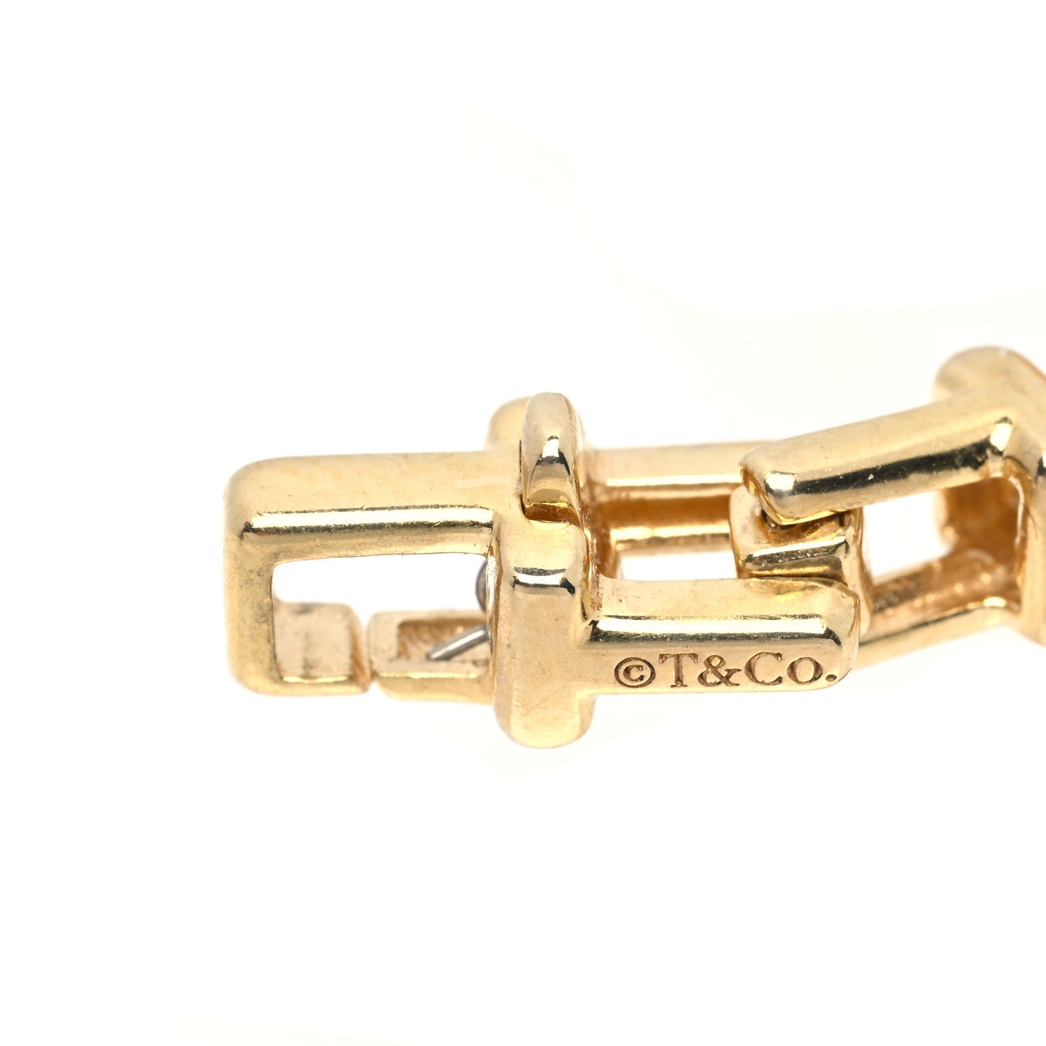 Tiffany 18K Yellow Gold T Narrow Chain Necklace 4 of 4