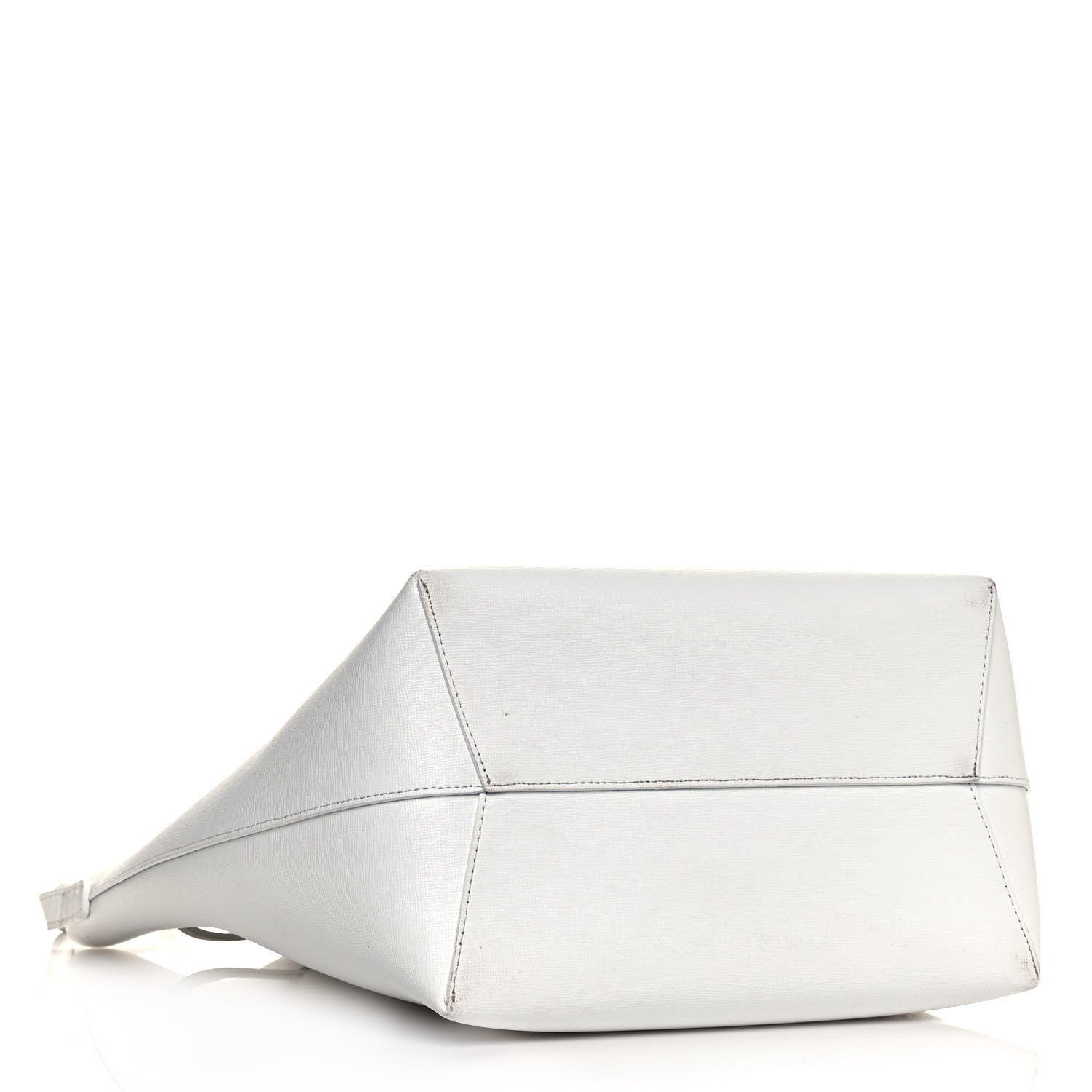 Mansur Gavriel Saffiano Bucket Bag White Royal 4 of 15