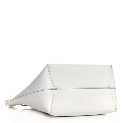 Mansur Gavriel Saffiano Bucket Bag White Royal 4 of 15