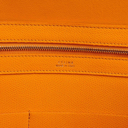 Celine Grained Calfskin Medium Horizontal Cabas Phantom Saffron 7 of 8