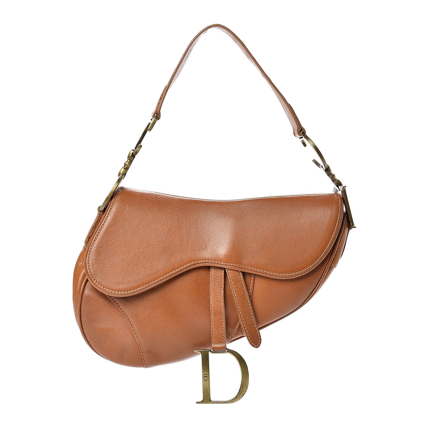 Calfskin Saddle Bag Tan