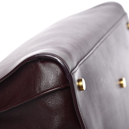 Saint Laurent Calfskin Large Sac De Jour Carryall Bordeaux 18 of 26