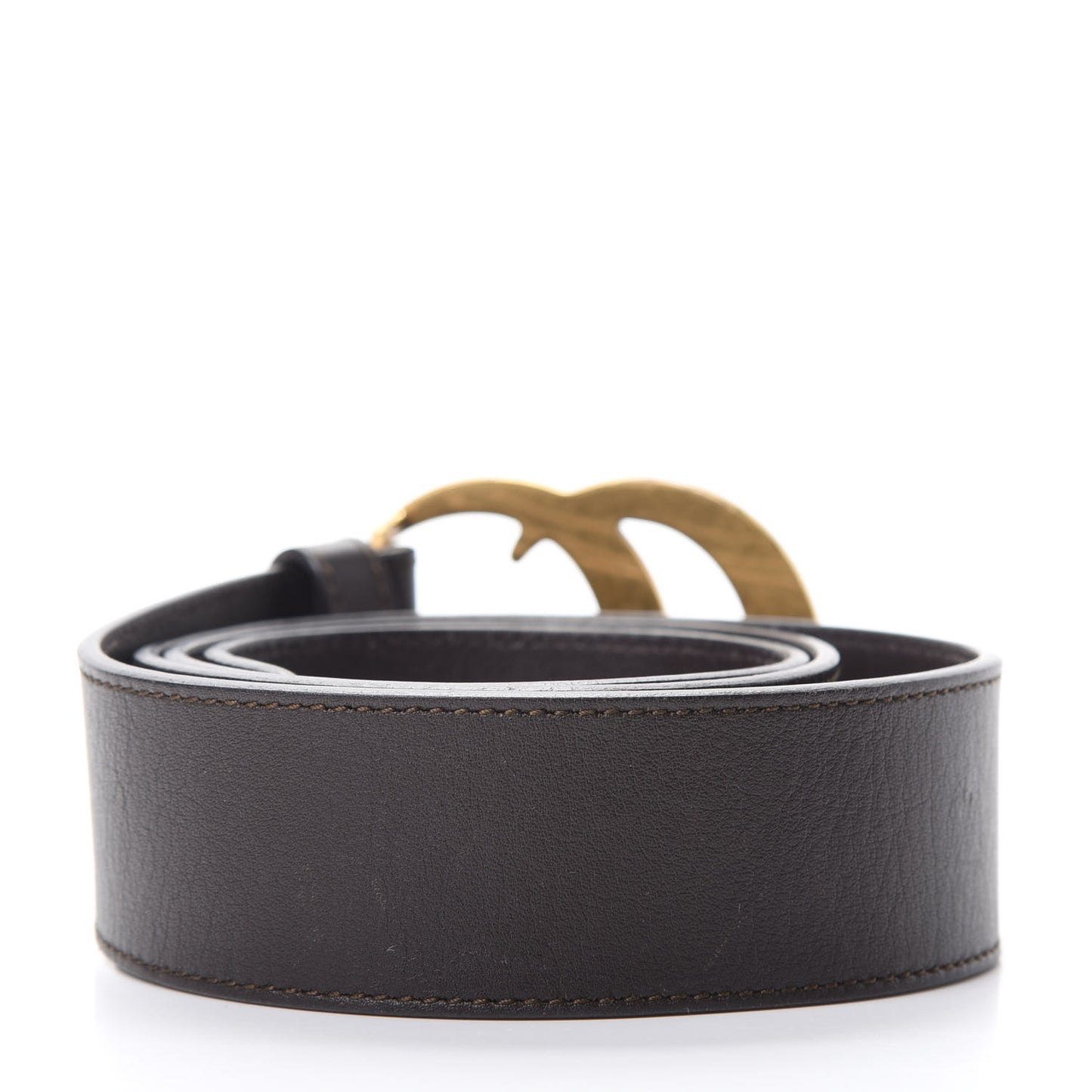 Calfskin Double G 40mm Belt 85 34 Dark Cocoa