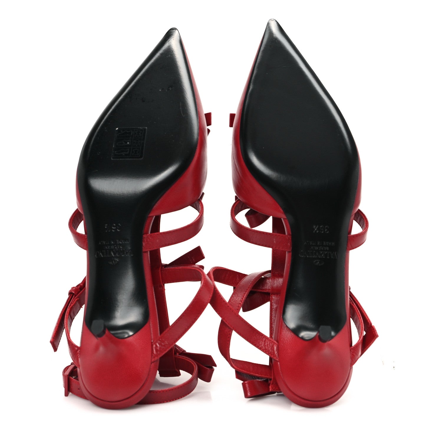 Valentino Garavani Nappa French Bow Gladiator 45mm Sandals 36.5 Rosso Valentino 6 of 9