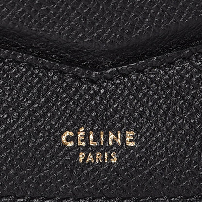 Celine Grained Calfskin Medium Trotteur Black 6 of 7