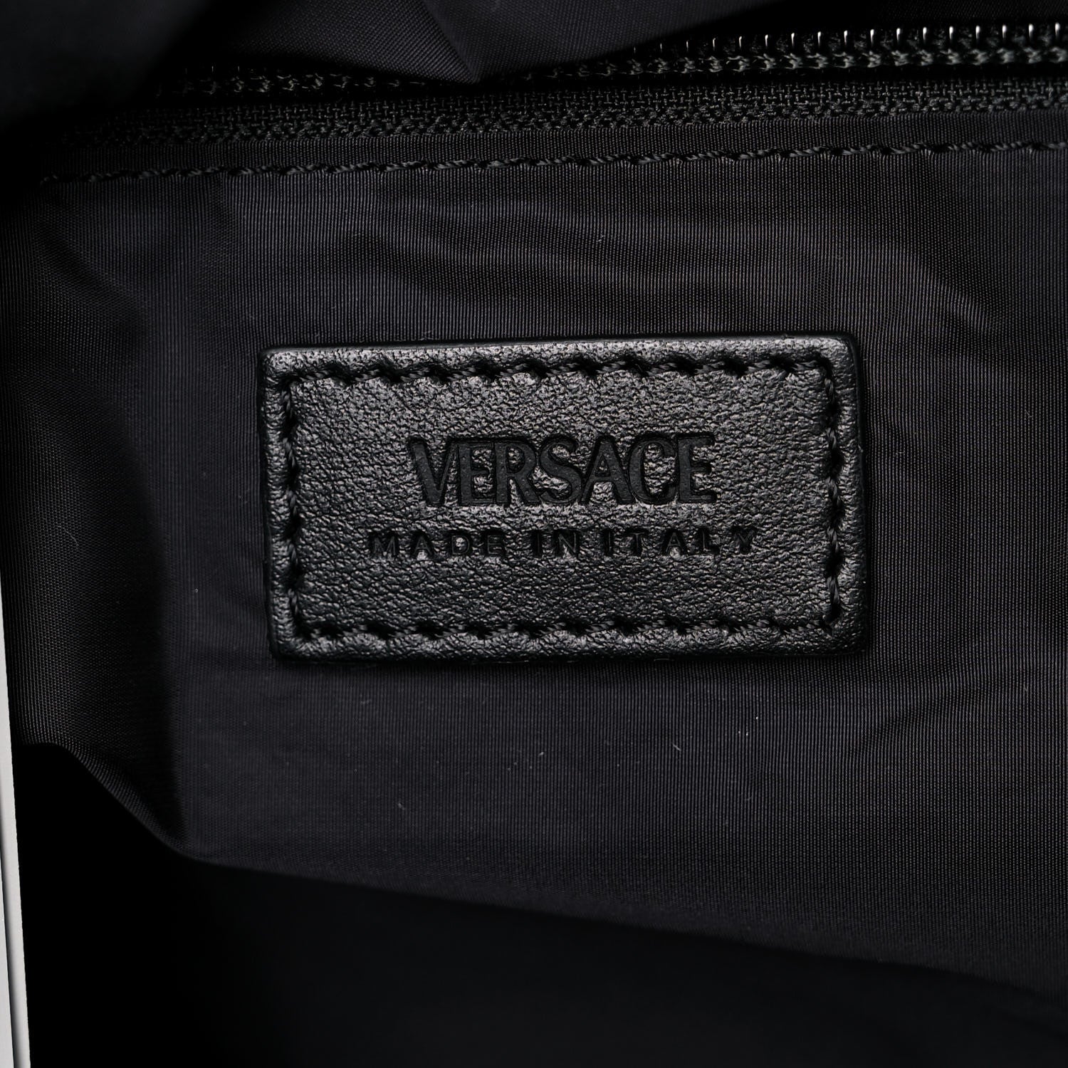Versace Nylon La Greca Logo Tote Black 5 of 9