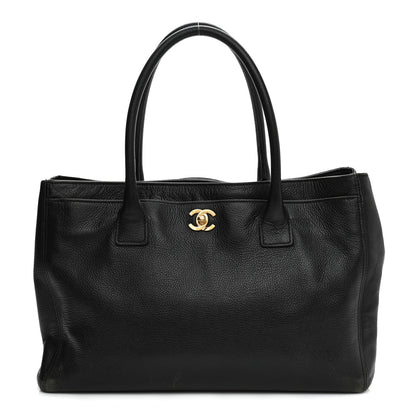 Chanel Calfskin Cerf Executive Shopper Tote Black 1 of 14