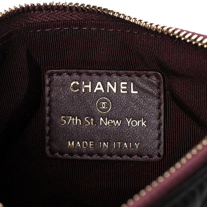 Chanel Aged Calfskin Quilted Small Lucky Charms Cosmetic Case Black 5 of 11