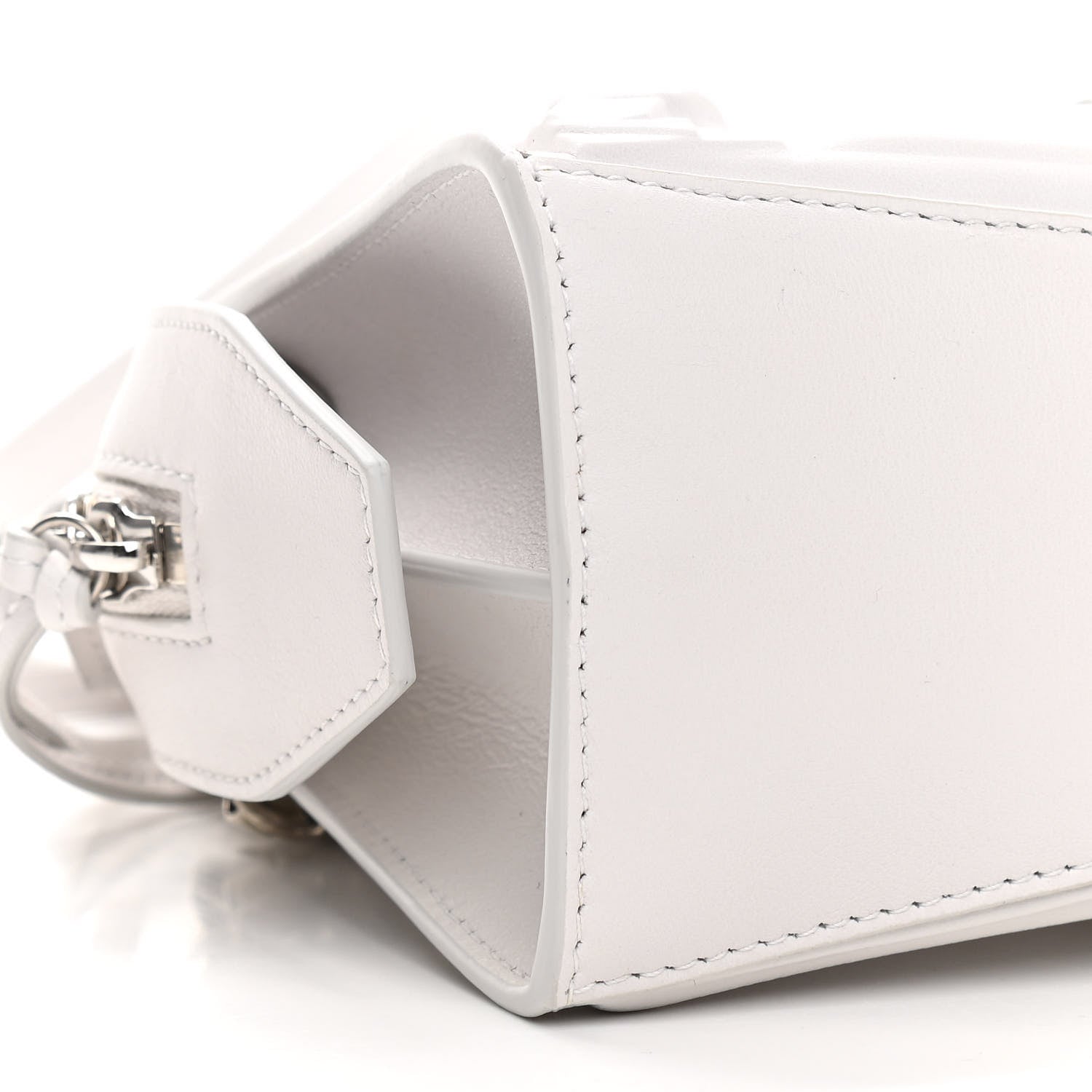 Balenciaga Cake Calfskin Tonal Hardware Mini Neo Classic City White 9 of 10