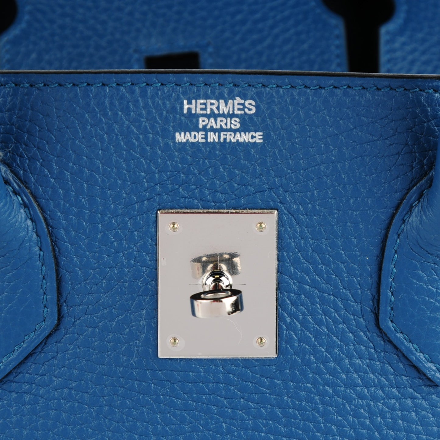 Taurillon Clemence Birkin 35 Bleu Thalassa