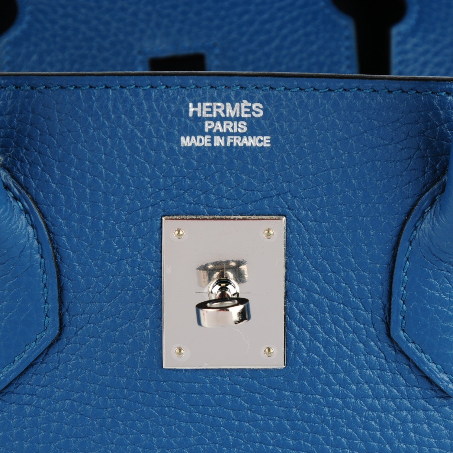 Hermes Taurillon Clemence Birkin 35 Bleu Thalassa 21 of 22