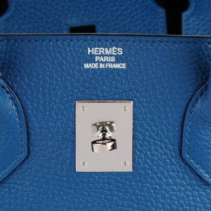 Hermes Taurillon Clemence Birkin 35 Bleu Thalassa 21 of 22