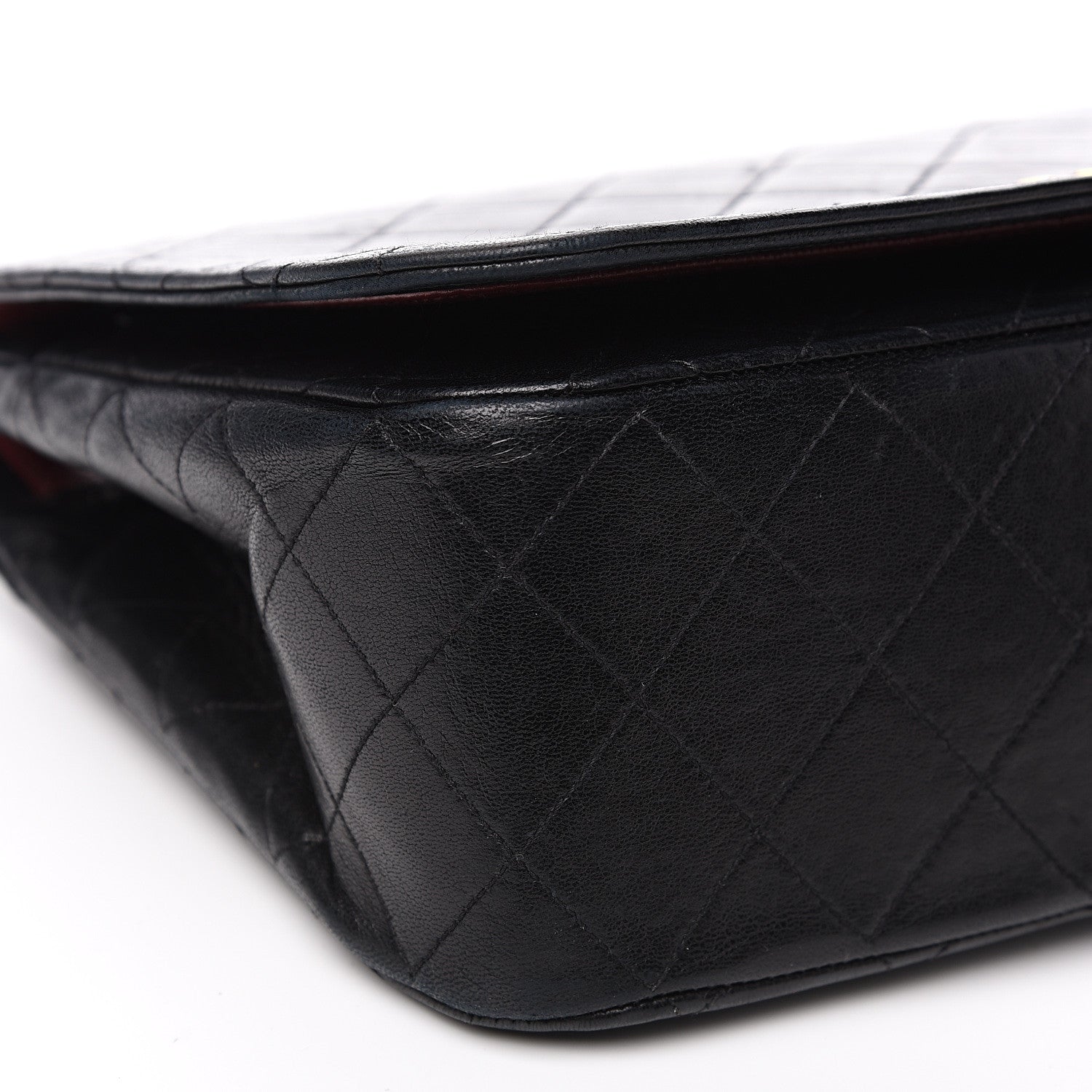 Chanel Lambskin Quilted Medium Single Flap Black 11 of 15