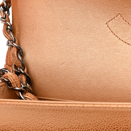Chanel Metallic Caviar Quilted Jumbo Double Flap Copper 15 of 15
