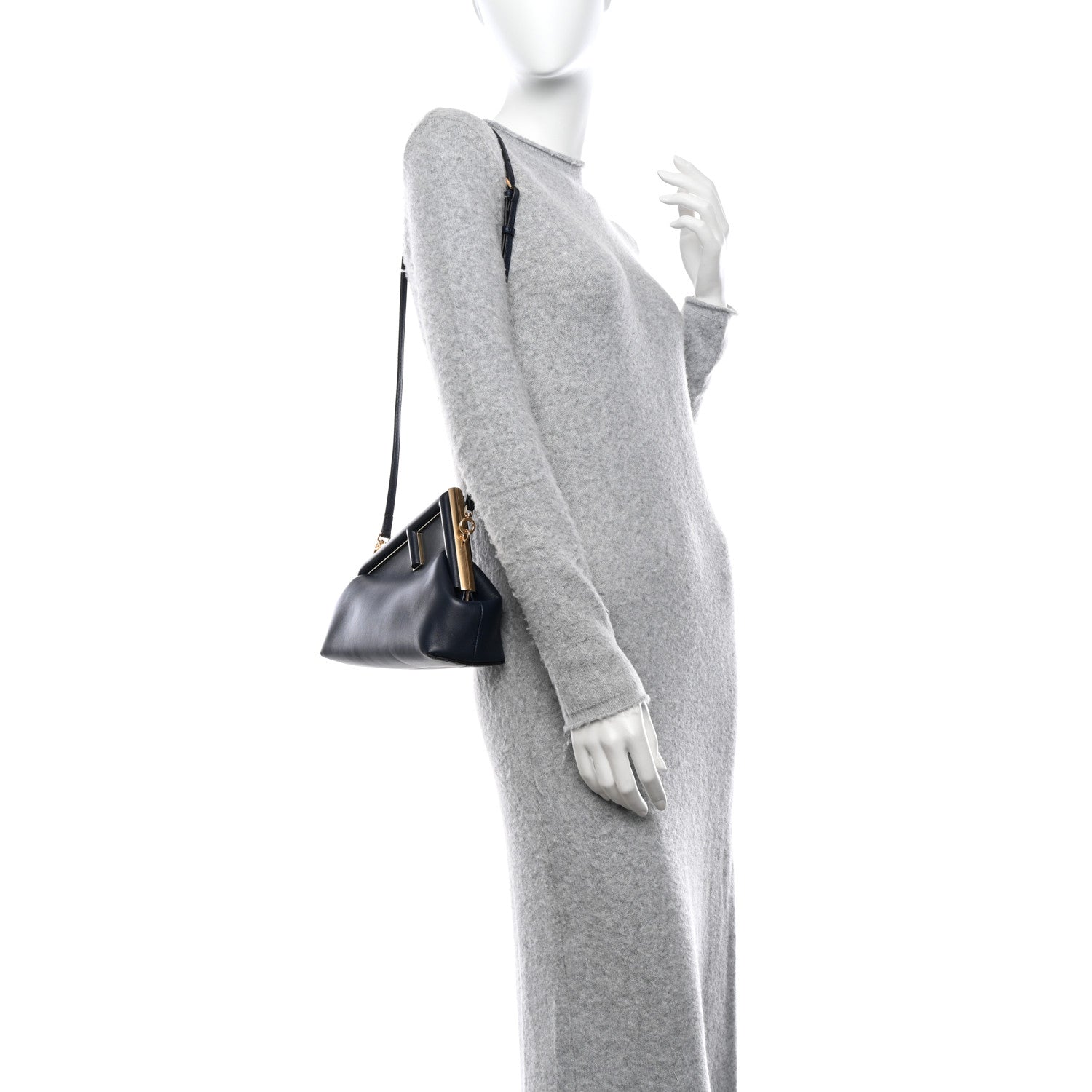 Fendi Shiny Nappa Small Fendi First Midnight Blue 2 of 11