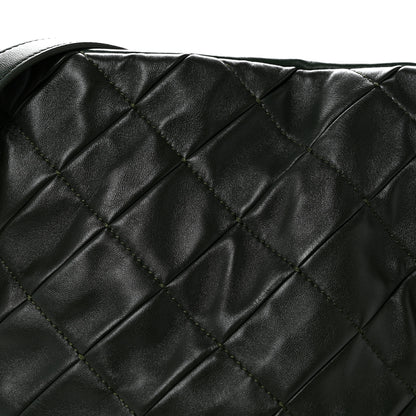 Loewe Calfskin Quilted Flamenco Knot Clutch Verde 8 of 12