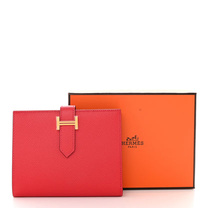 Hermes Epsom Bearn Compact Wallet Bougainvillea 8 of 8