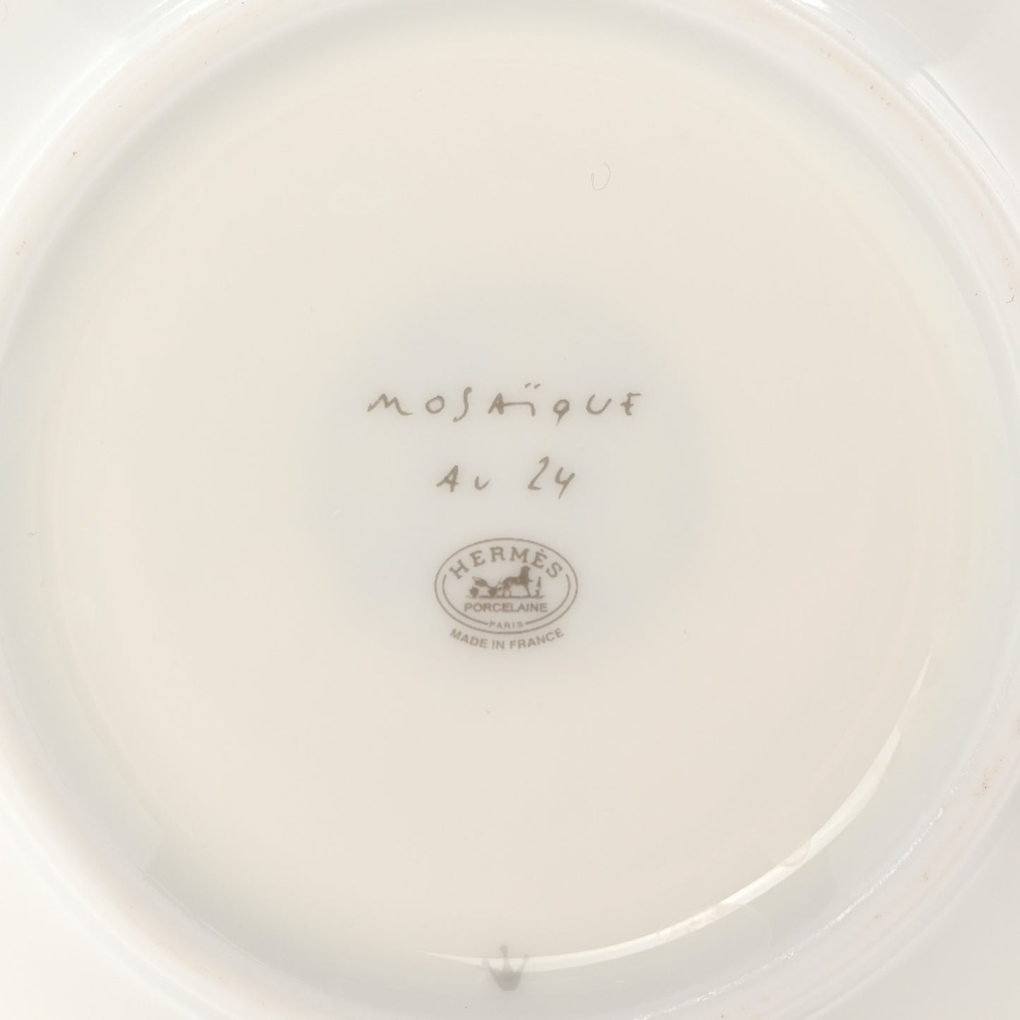 Porcelain Mosaique Au 24 Platine Tea Cup And Saucer Set Of 2 Platinum