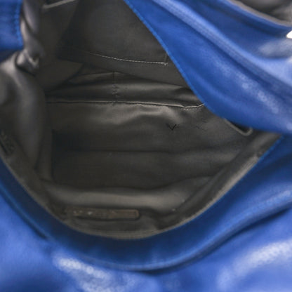 Chanel Glazed Caviar Coco Rider Flap Hobo Navy Blue 5 of 11