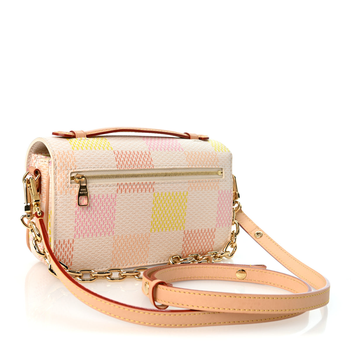 Louis Vuitton Damier Giant Pochette Metis East West Peach 3 of 10