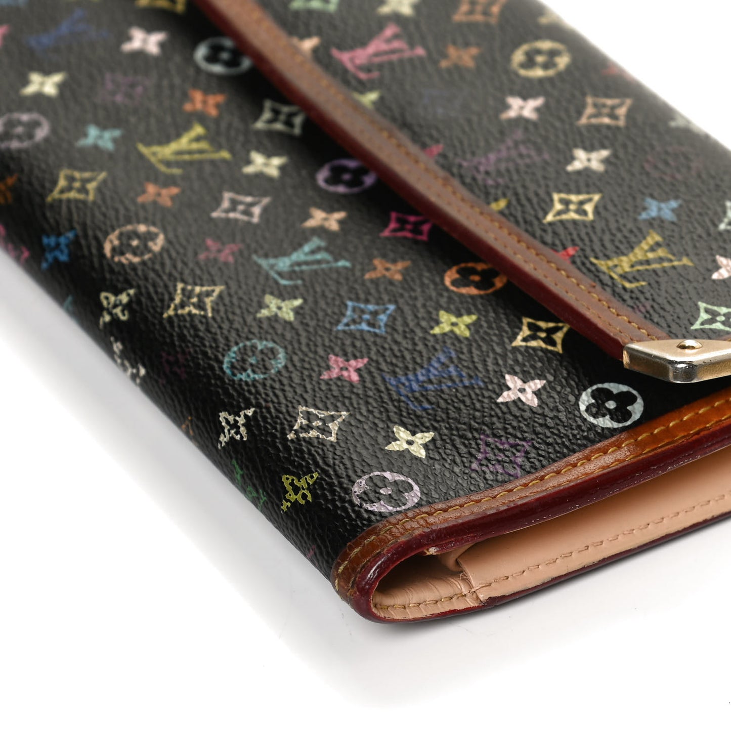 Monogram Multicolor Porte Tresor International Wallet Black