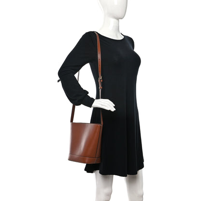 Celine Smooth Calfskin Small Cuir Triomphe Bucket Bag Tan 3 of 7
