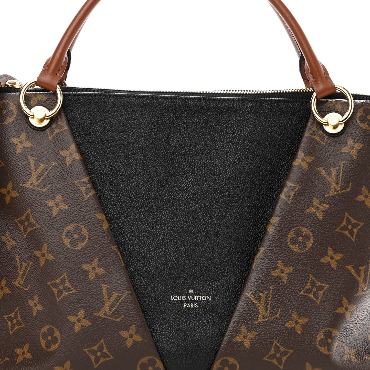 Monogram V Tote MM Black
