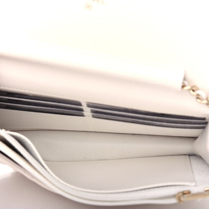 Chanel Caviar Quilted Wallet On Chain WOC White 5 of 13