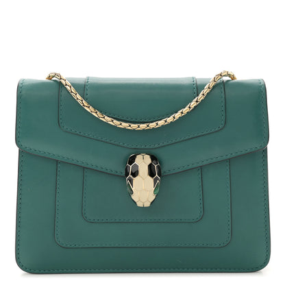 Bulgari Calfskin Serpenti Forever Crossbody Bag Emerald Green 1 of 13