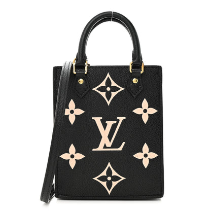 Louis Vuitton Empreinte Monogram Giant Petit Sac Plat Black Beige 1 of 13