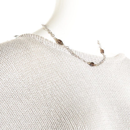 David Yurman Sterling Silver 18K Yellow Gold Smoky Quartz Figaro Necklace 2 of 6