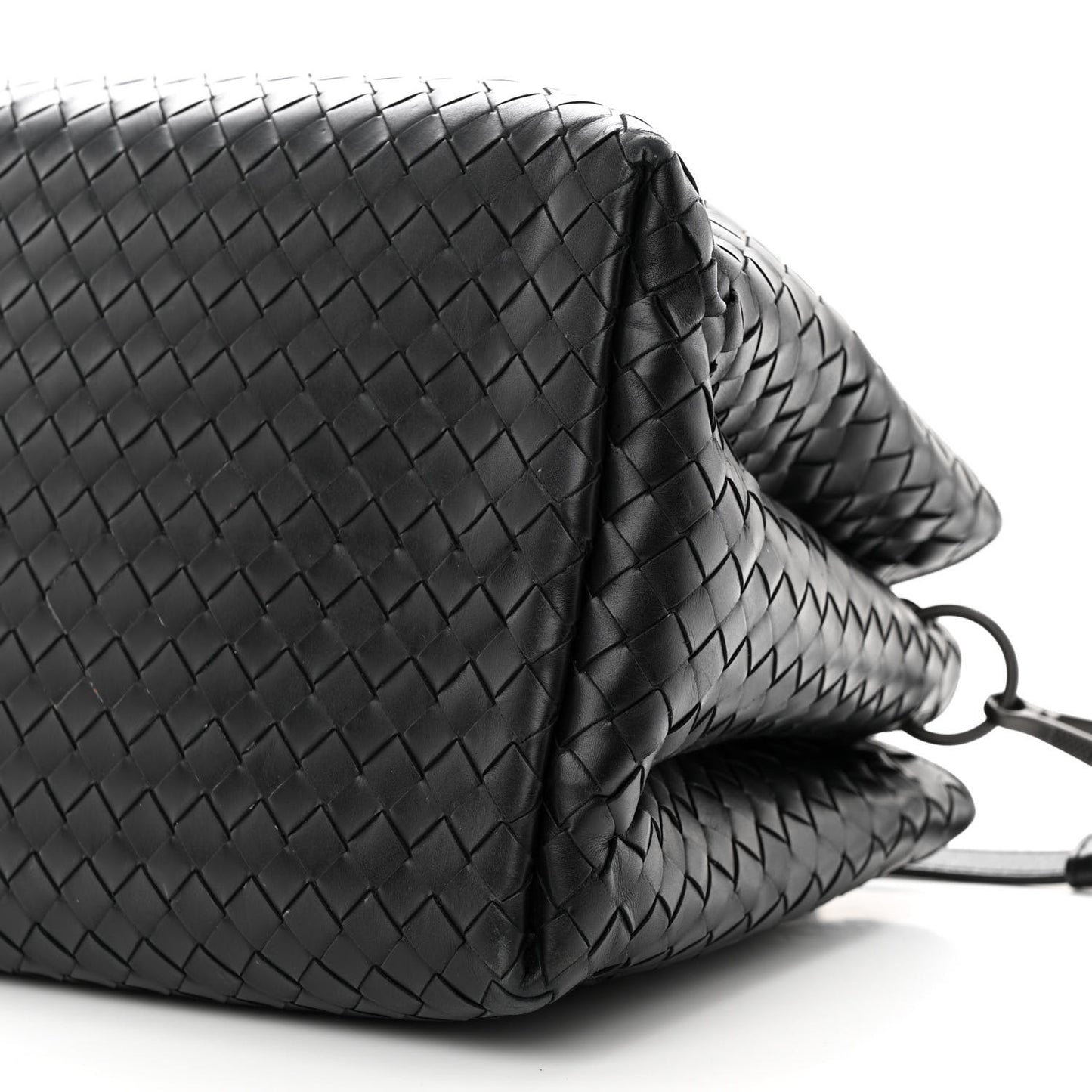 Nappa Intrecciato Small Roma Tote Black