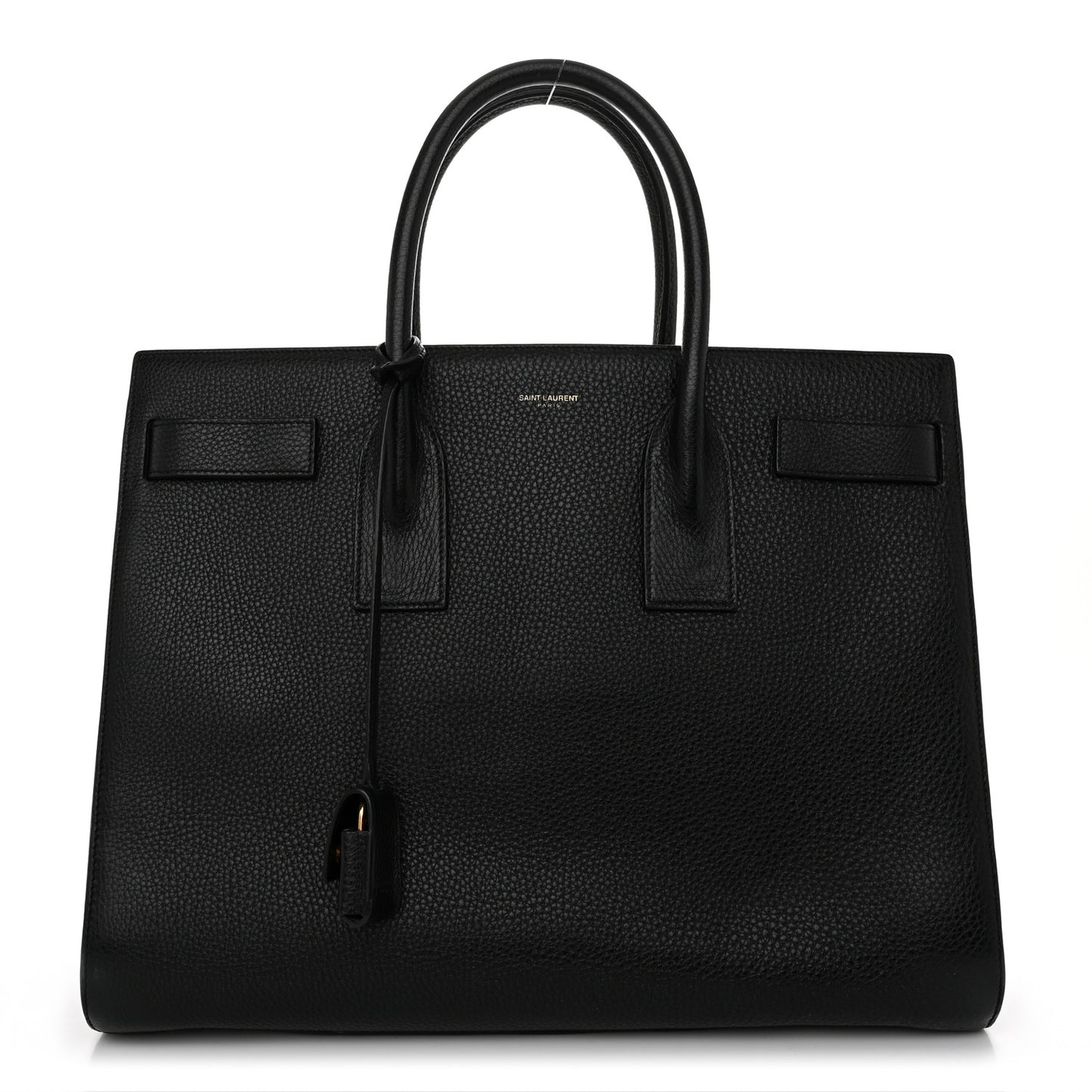 Grained Calfskin Large Sac De Jour Carryall Black