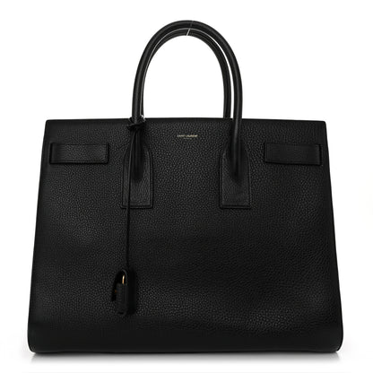 Saint Laurent Grained Calfskin Large Sac De Jour Carryall Black 1 of 10