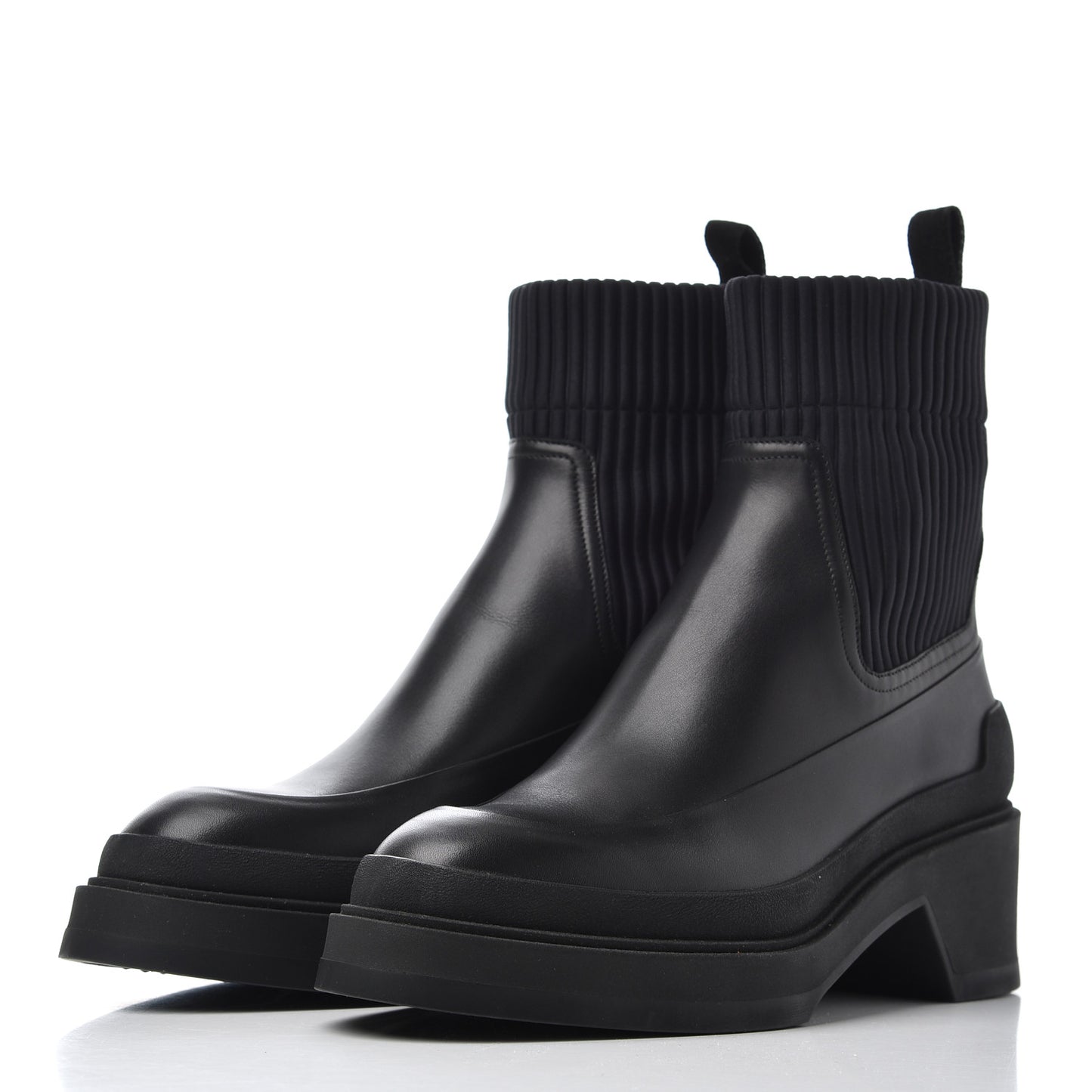 Calfskin Ankle Boots 36 Black