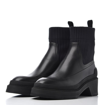 Hermes Calfskin Ankle Boots 36 Black 3 of 8