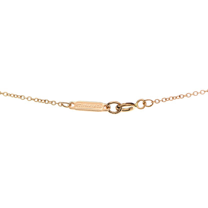 Tiffany 18K Rose Gold Diamond Small Atlas Open Pendant Necklace 5 of 6