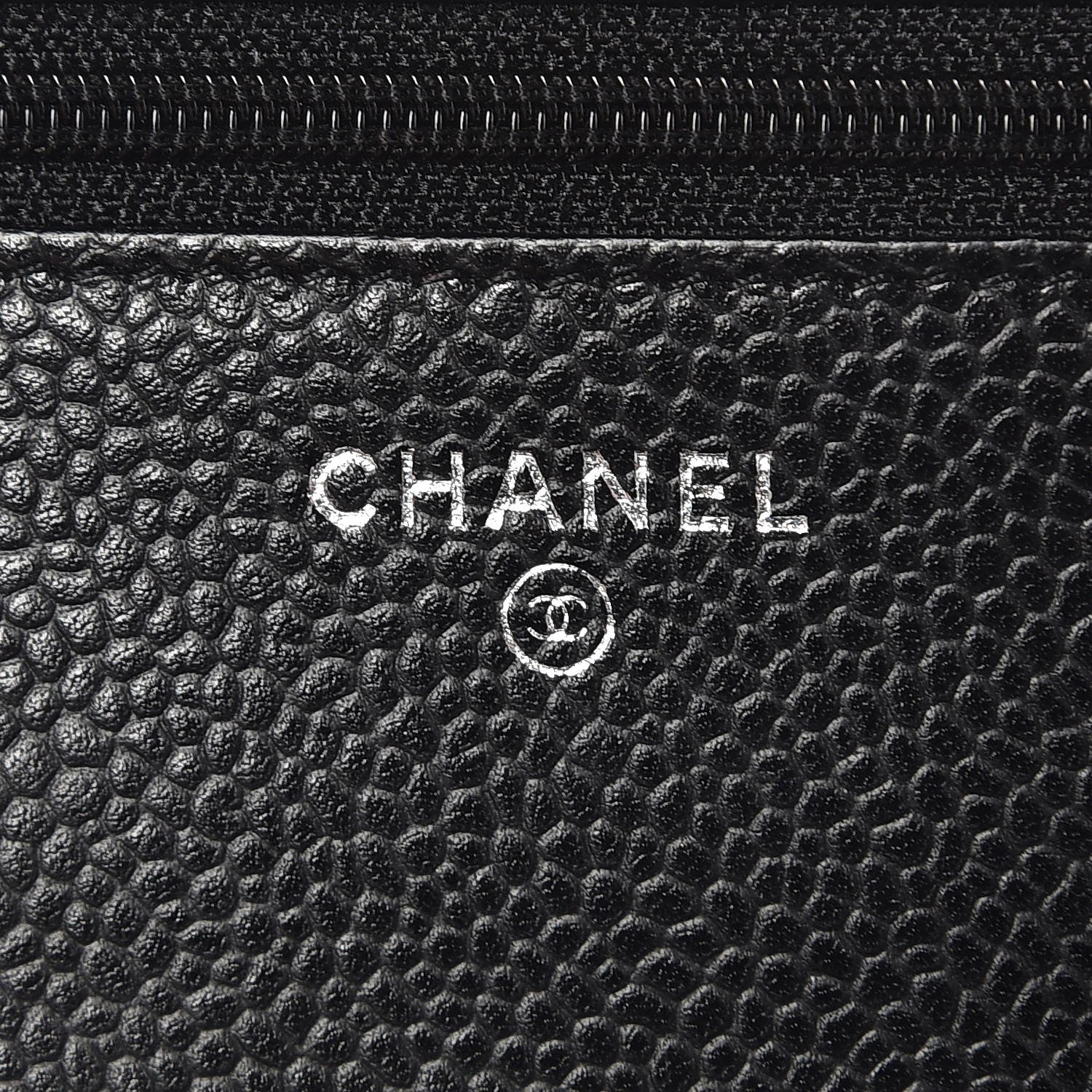 Chanel Caviar Quilted Wallet On Chain WOC Black 6 of 9
