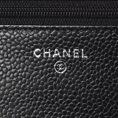 Chanel Caviar Quilted Wallet On Chain WOC Black 6 of 9