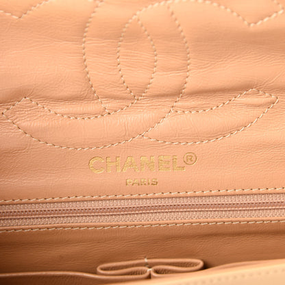 Chanel Lambskin Quilted Medium Double Flap Beige 6 of 11