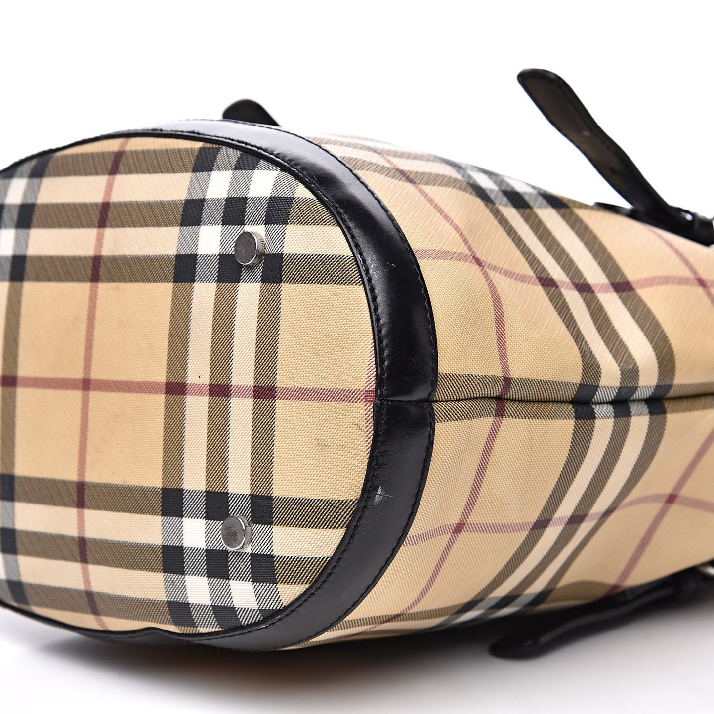 House Check Bucket Bag Black
