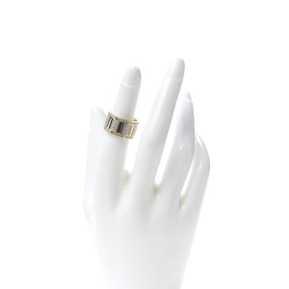 Cartier 18K Yellow Gold Diamond Tank Francaise Ring 50 5.25 2 of 6