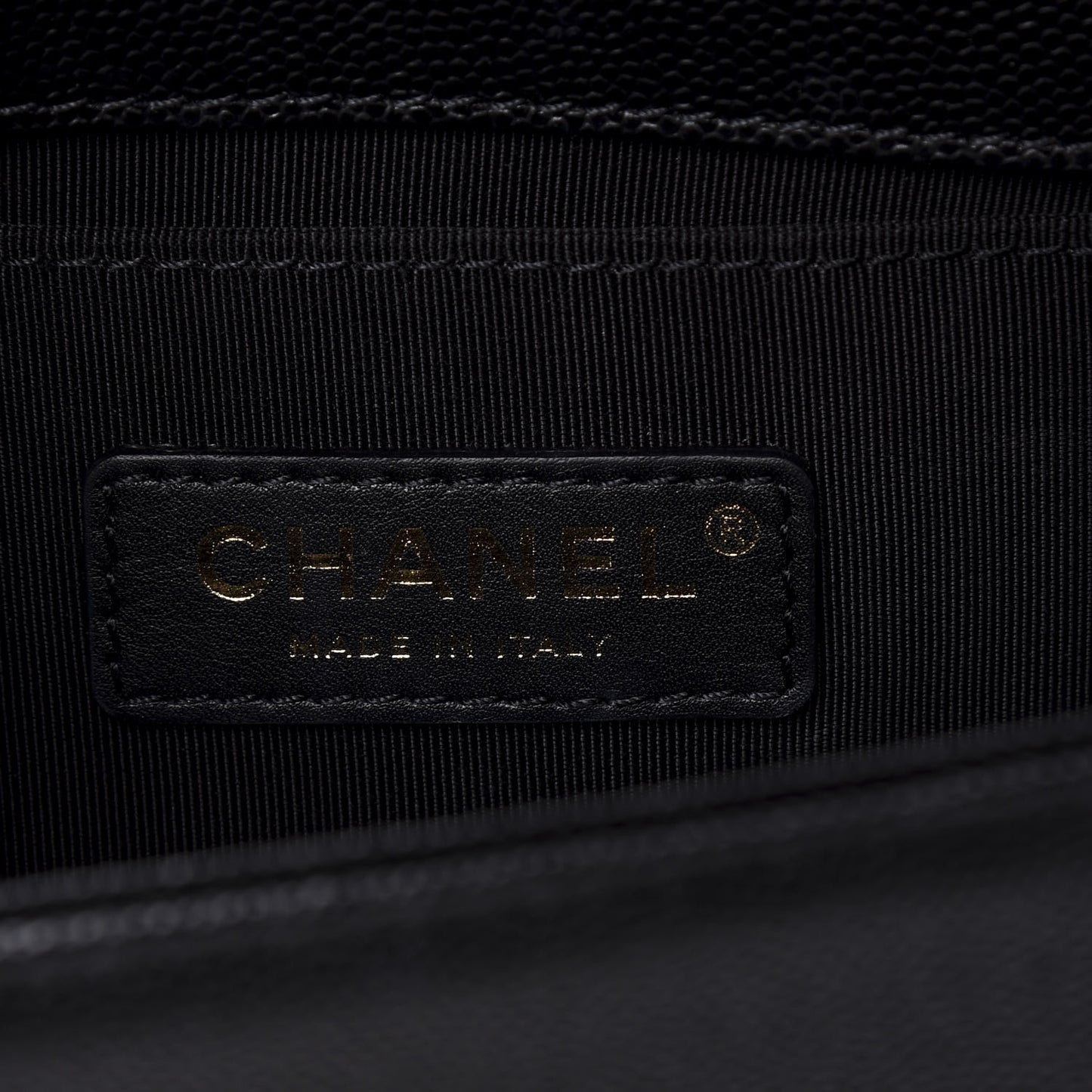 Caviar Quilted Small Boy Flap Black