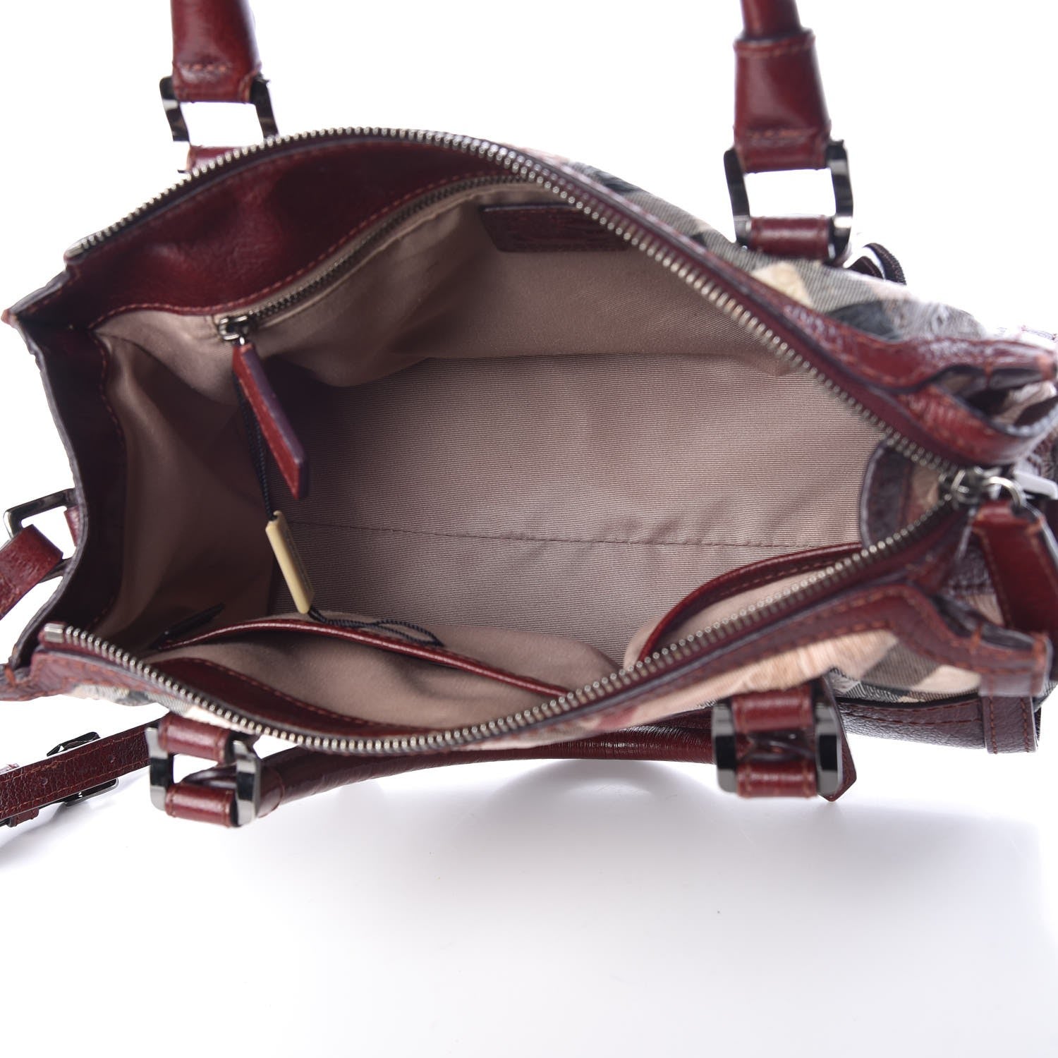 Burberry Nova Check Embossed Convertible Satchel 6 of 12